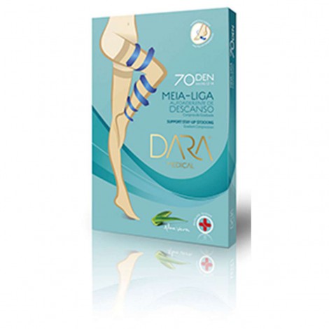 MEIA-LIGA AUTOADERENTE DESCANSO MEDICAL 70 DEN mm Hg 12-14 ML 0947 UN. DARA