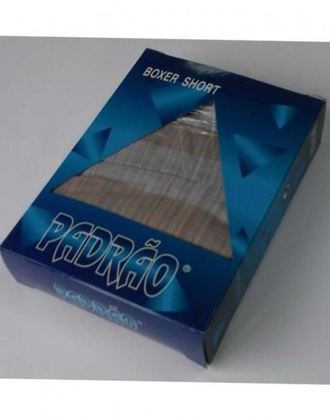 BOXER HOMEM POPELINE XADREZ BX 0198 DZ. PADRÃO