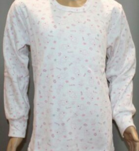 CAMISOLA INTERIOR CRIANÇA ESTAMPADA 0-14 C/M 1234 DZ. MHP