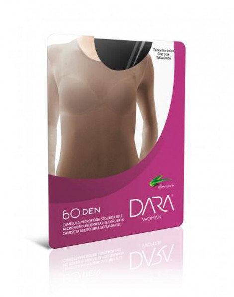 CAMISOLA SEGUNDA PELE MICROFIBRA 60 DEN INT 1002 UN. DARA