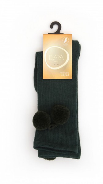MEIA ALTA COM POMPOM BEBE PG 1220 UN. DARA