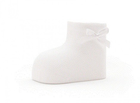 MEIA BEBÉ C/ LAÇO NEWBORN RECEM NASCIDO PG 1251 DZ. DARA