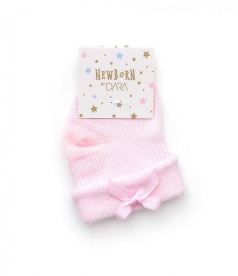 MEIA BEBÉ C/ LAÇO NEWBORN RECEM NASCIDO PG 1254 DZ. DARA