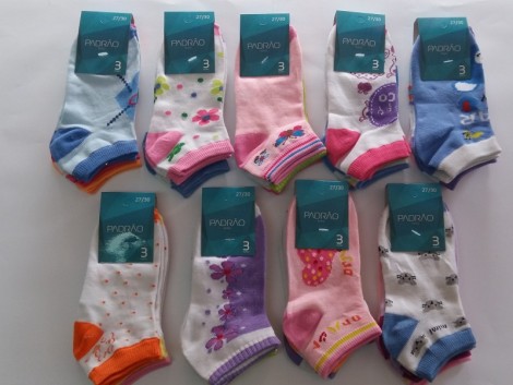 SOQUETE CURTO PACK 3 Pares PG 0010 PADRÃO