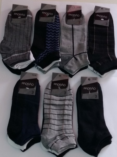 SOQUETE CURTO PACK 3 Pares PG 0010 PADRAO