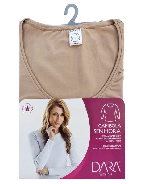 CAMISOLA TÉRMICA SENHORA DECOTE REDONDO INT 1064 DZ. DARA