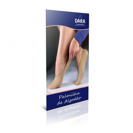 PALMILHAS ALGODÃO SEM COSTURA PA 0666 UN. DARA