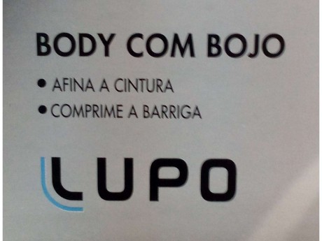 BODY COM BOJO LOBA SLIM 47157-001 UN. LUPO
