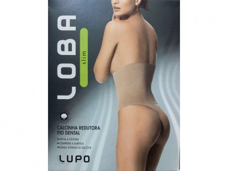 CALCINHA REDUTORA FIO DENTAL LOBA SLIM 41055-001 UN. LUPO