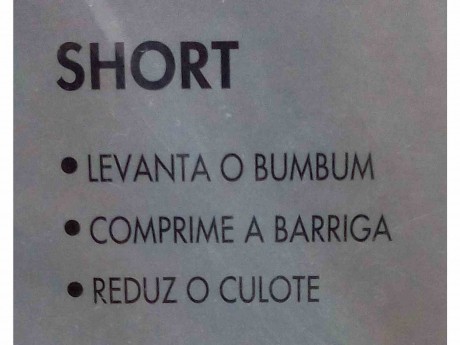 SHORT LOBA UP-LINE 5690-003 UN. LUPO